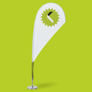 Mini Fly Banner para mesa formato Gota y Surf - Aplikados