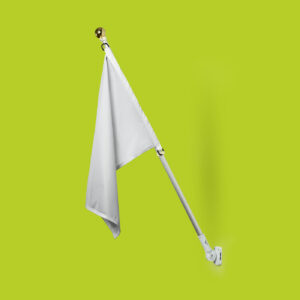 Kit completo de bandera con mástil de aluminio y base para pared - Aplikados