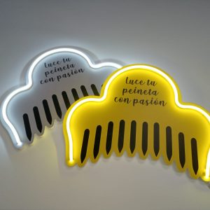Peineta fallera - Pvc con luz